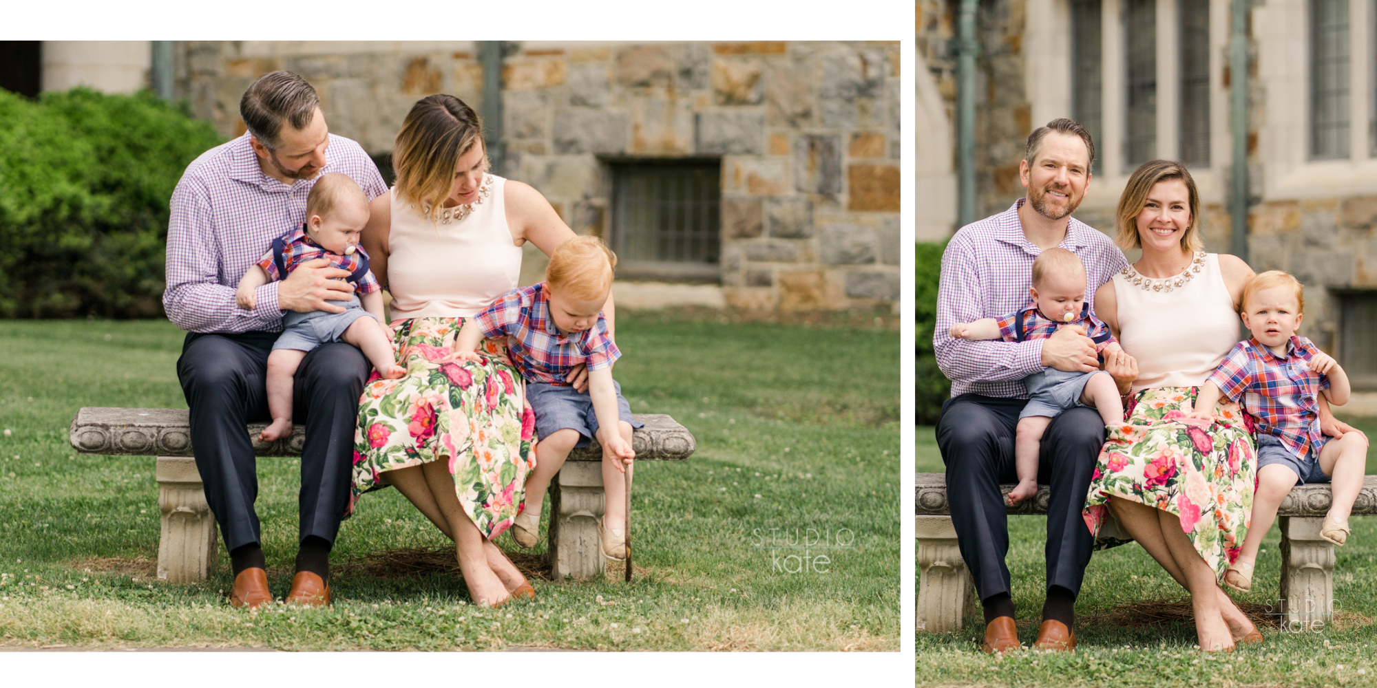 Family Portraits Berry College - Studio Kate Rome Georgia Photographer . Brothers photography . Baby and Toddler Photography.