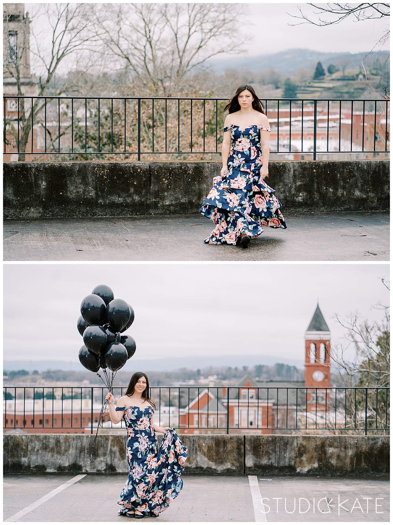 Pepperell High school senior pictures. Clocktower Hill senior pictures in Rome Georgia. Rome georgia senior photographer. Senior pictures with balloons.