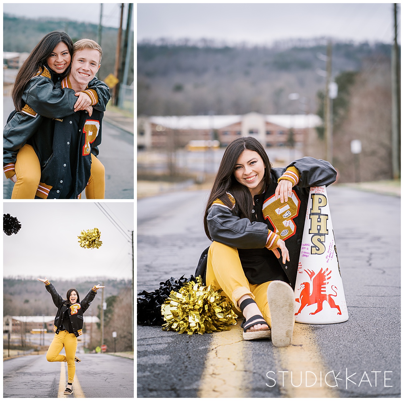 Pepperell High school senior pictures. Cheerleader senior pictures. Lindale georgia. Winter senior pictures. 
