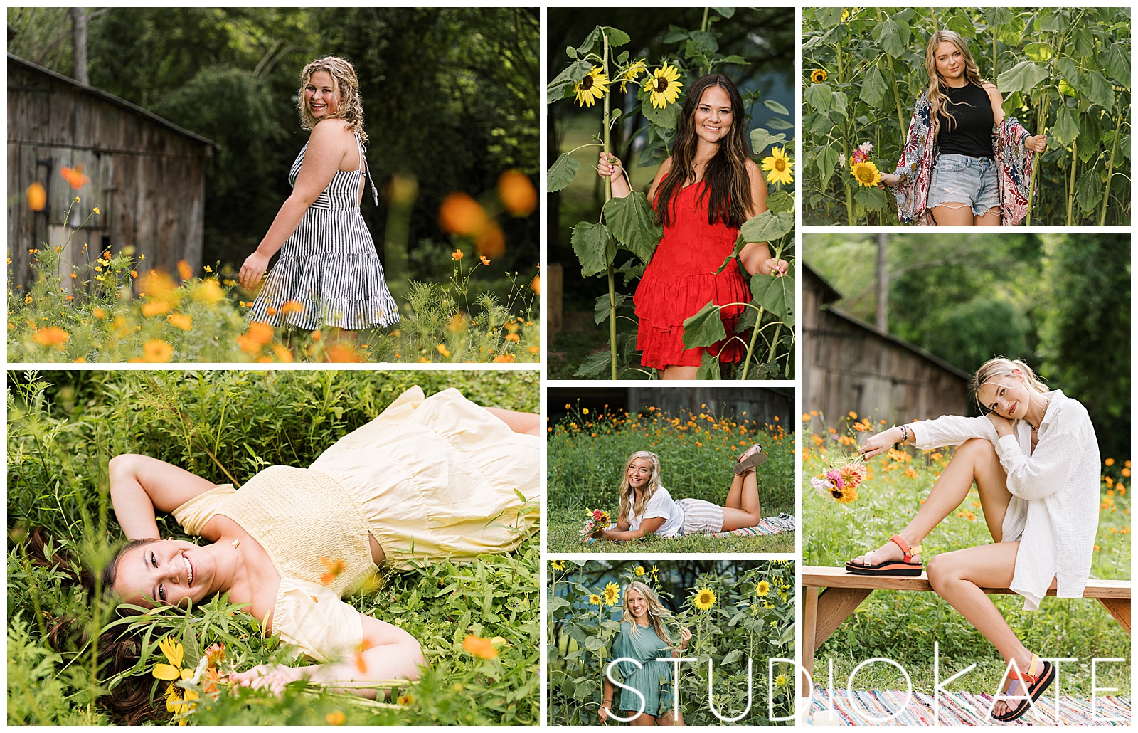 Flower stand photo shoot, flowers, senior photography