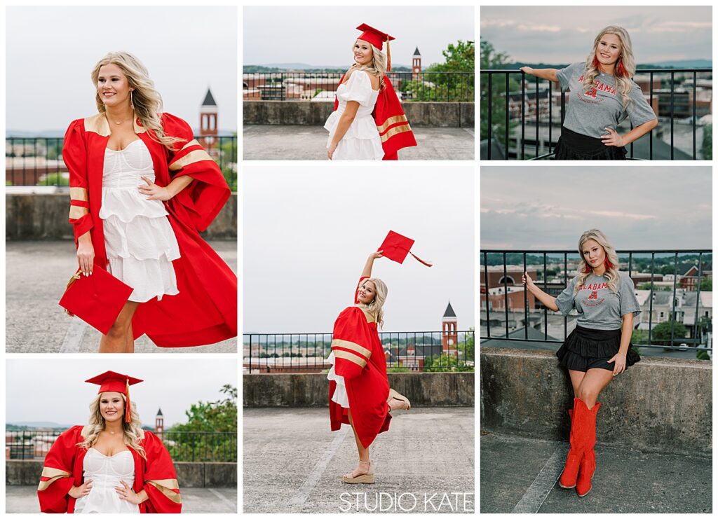 Rome High Cap and gown sessions, Best senior photographer in Rome Georgia