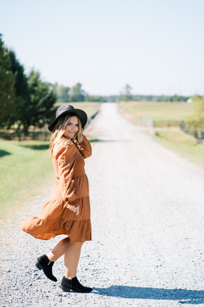 Fall Inspired Senior pictures in North Georgia 